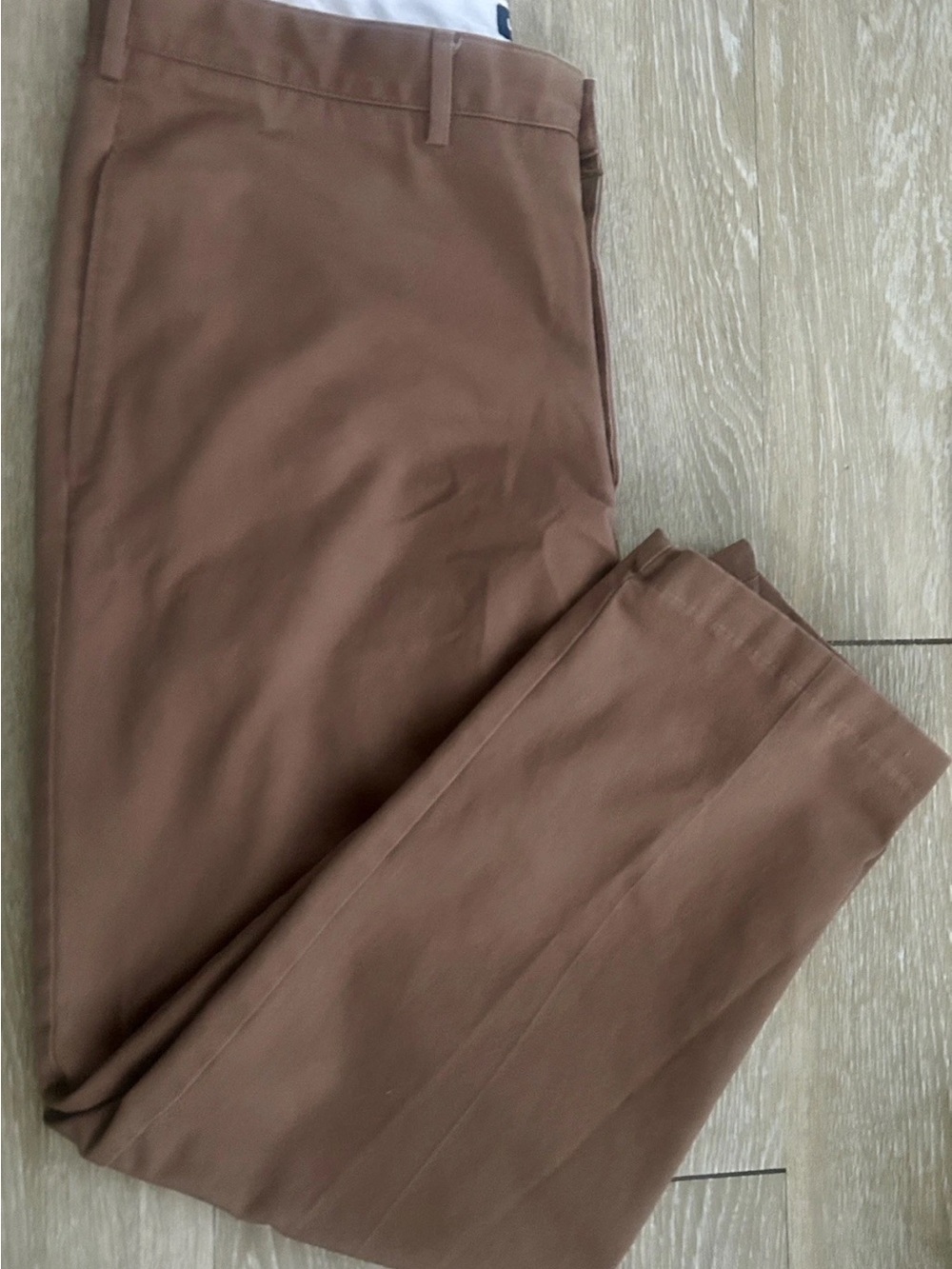 Lands’ End Men’s Traditional Fit No-Iron Chino Pants 36x30 Brown Cotton